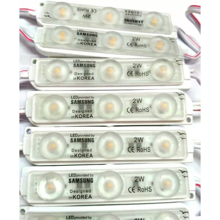 Lampu LED Modul Strip 3 Mata Samsung 3528 2 Watt 12 Volt