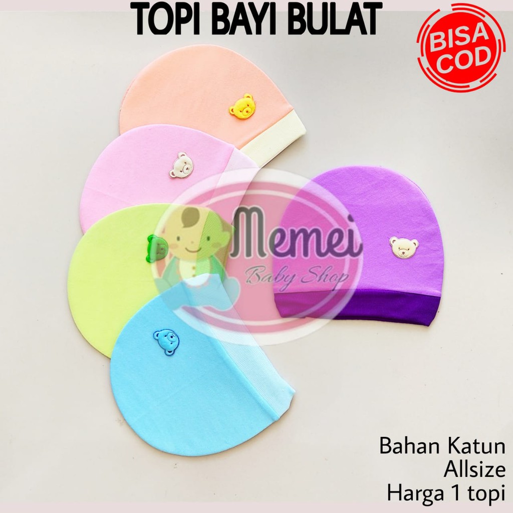 Topi bayi BULAT Kupluk bayi perlengkapan bayi lahir