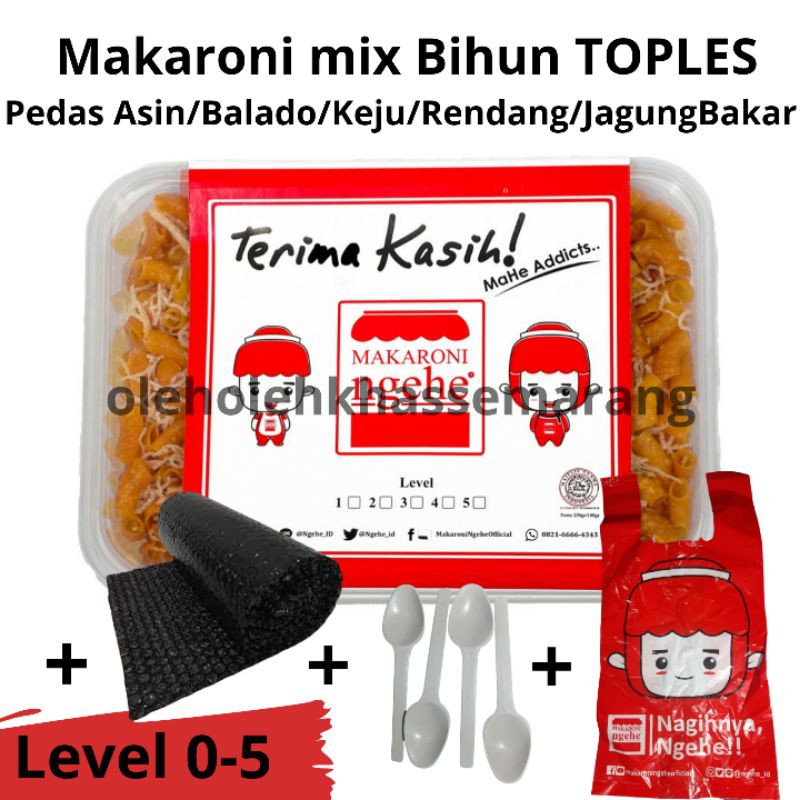 

Makaroni Ngehe mix Bihun Ngehe Toples