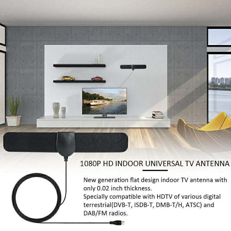 Antena TV Digital Indoor Taffware High Gain Penguat Sinyal Jernih