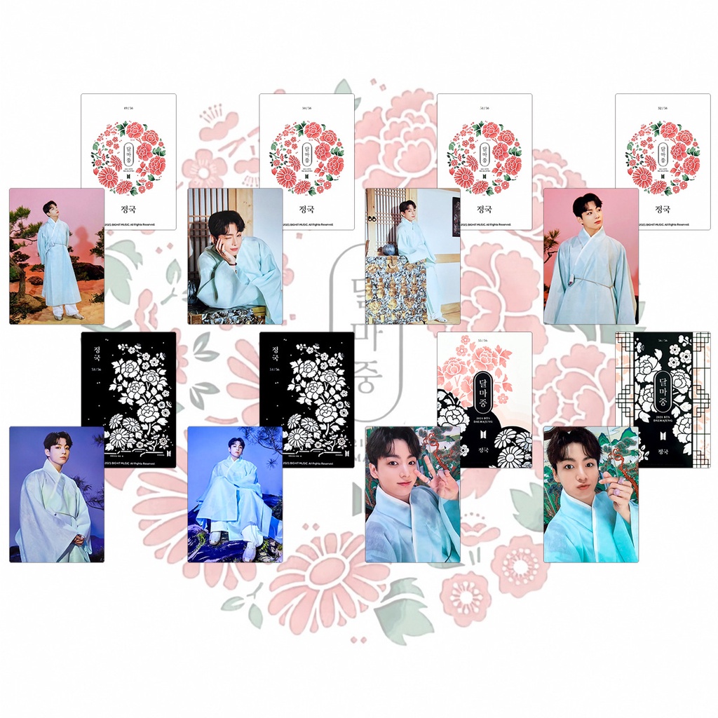 8pcs / set Kartu Foto Kpop BTS DALMAJUNG BASIC / SPECIAL Untuk Hadiah Army