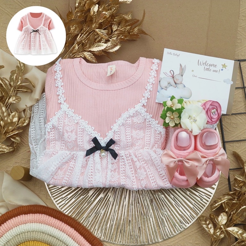 BARU! LIO046 Girls Baby Hampers 0-12 months/ Hampers bayi newborn/ Kado bayi/ baby girl gift set