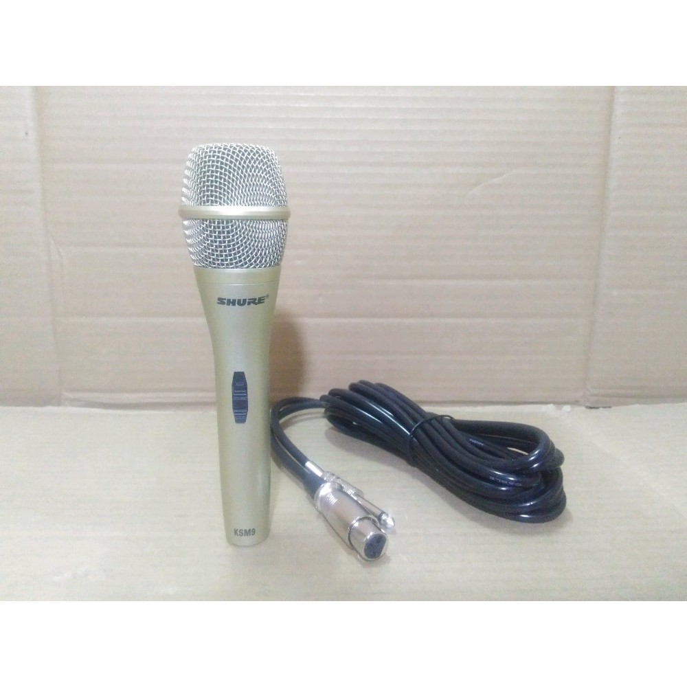 MIC KABEL SHURE KSM9 PROFESIONAL DYNAMIC MICROPHONE CABLE KSM9 PEGANG HANDEL