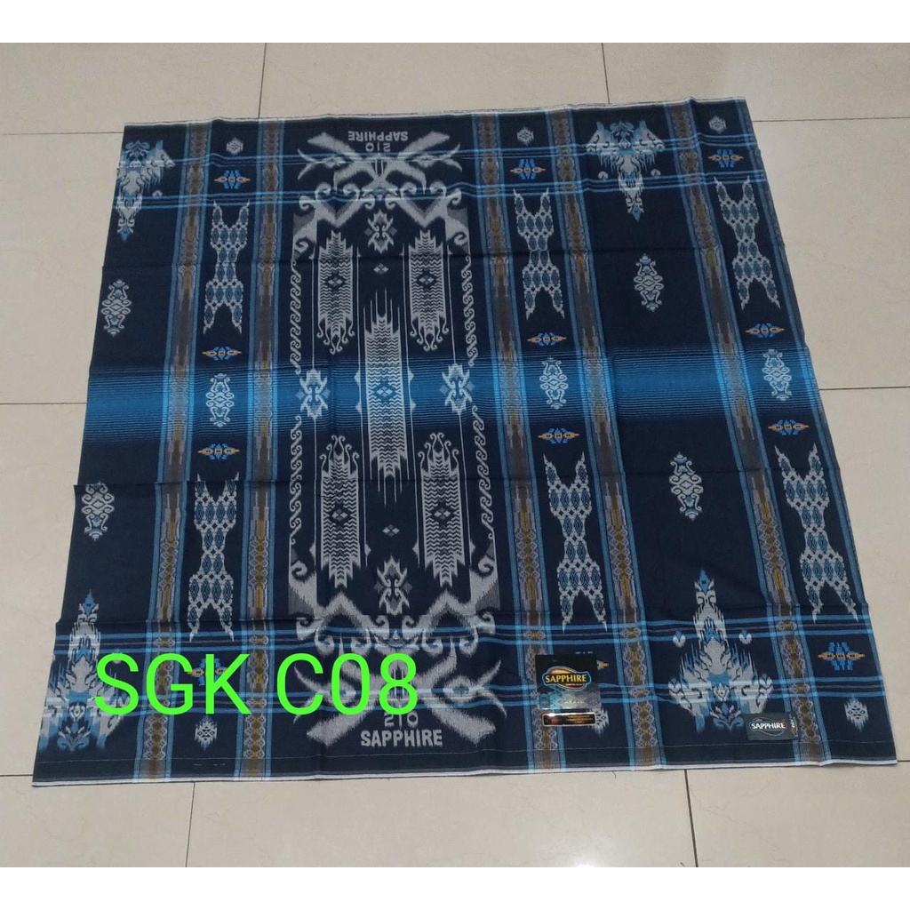 Sarung Sapphire Motif SGK Songket Gunungan Kembang