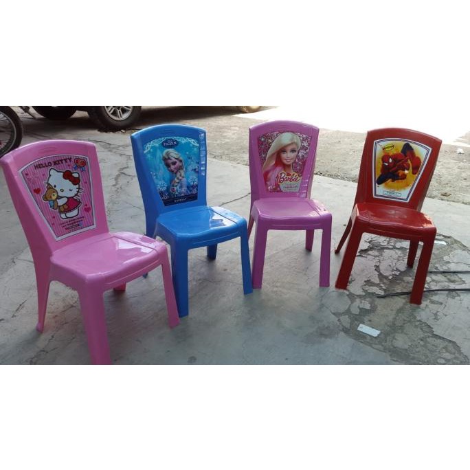 Kursi anak Frozen Barbie Spiderman Hotwheal Hello Kitty - Napolly