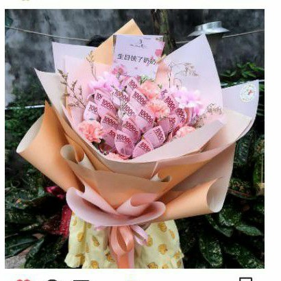 Souvenir Mahar uang 100 ribu /bouquet untuk pernikahan ,ultah dll