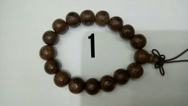 Gelang Tangan Buddha Bahan Kayu Alami