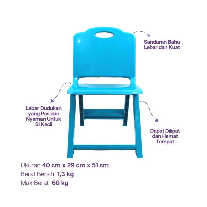 Twinpan - Bangku / Kursi Lipat Anak fc 17 Twinpan / Bangku Warna / Kursi Lipat Warna / Bangku Kecil 