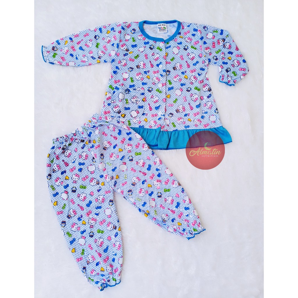Setelan Baju Bayi 3-18 Bulan, Baju Tidur Piyama Anak Lengan Panjang Murah Berkualitas
