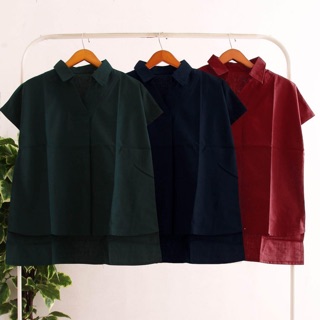 Blouse Fashion Rany QQinian Katun Uniqlo Warna Kuning Blouse Fashion Rany QQinian Katun Uniqlo Warna Kuning