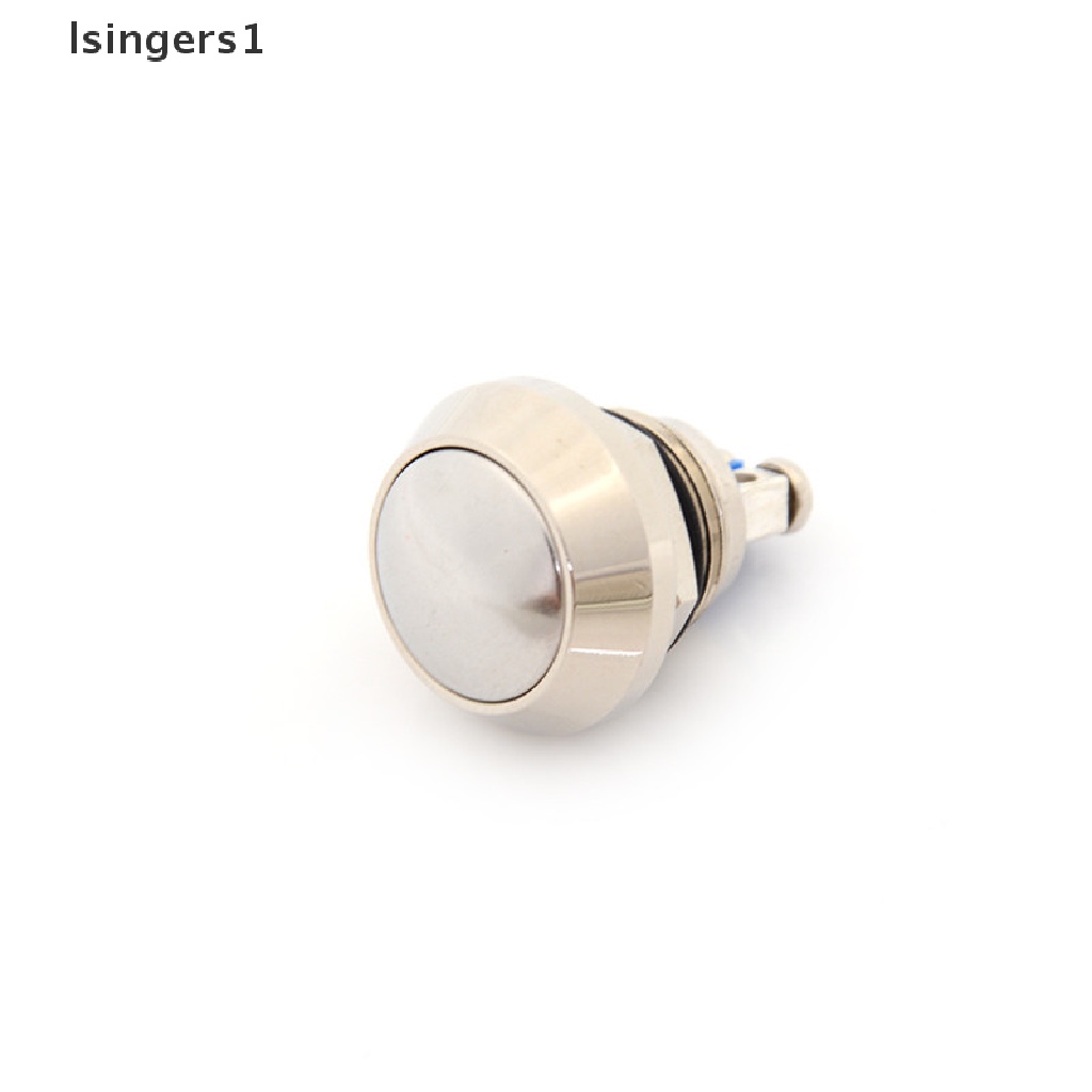(lsingers1) Saklar Tombol Tekan Momentary 12mm Anti Air Bahan Metal