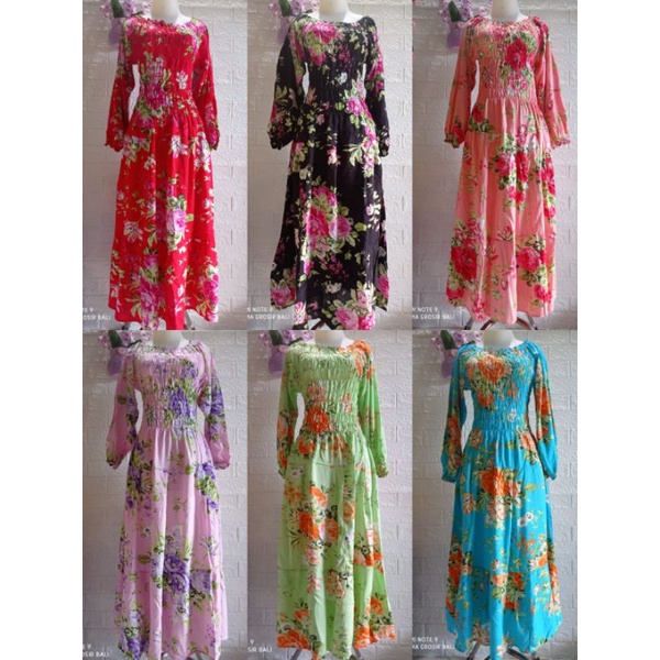 Dress ABG Murah /Dress Kerut Lily Panjang Rayon