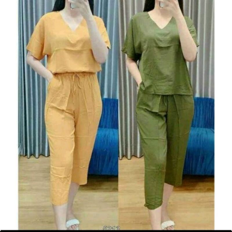 SETELAN POLOS ANDIN // SET ANDIN KATUN RAYON // SETELAN ANDIN JUMBO