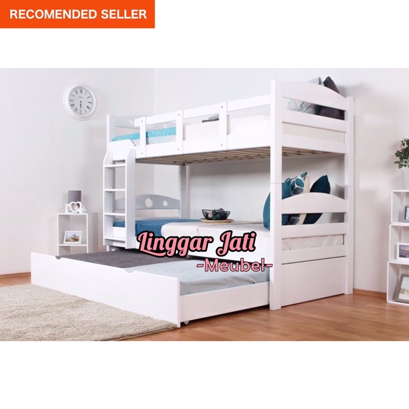FLASH SALE Tempat Tidur Tingkat Bed Tingkat Ranjang Susun Tempat Tidur Anak Set Kamar Anak