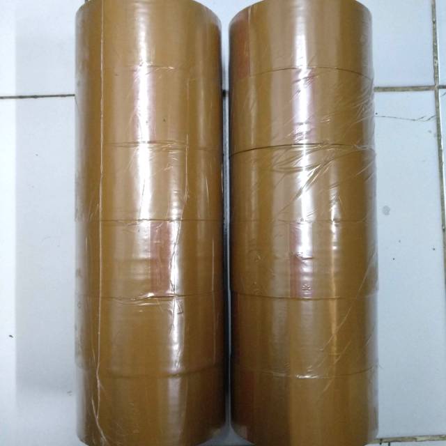 

Lakban COKLAT plester OPP dus dos GOLD TAPE COKLAT 100 YARD X 46 mm