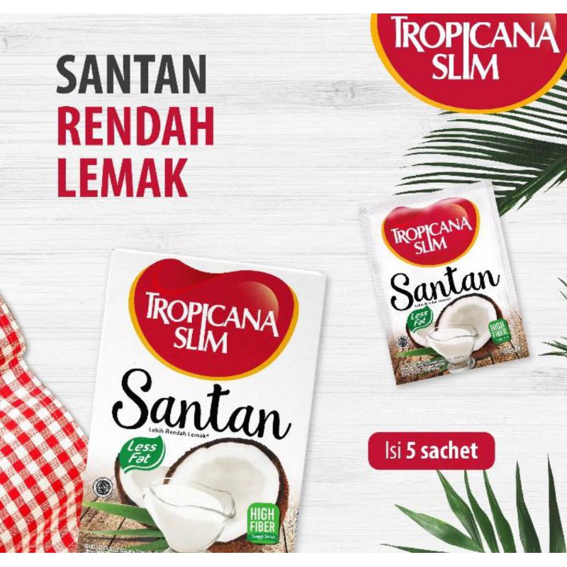 

Tropicana Slim Santan 5 sachet/santan rendah lemak