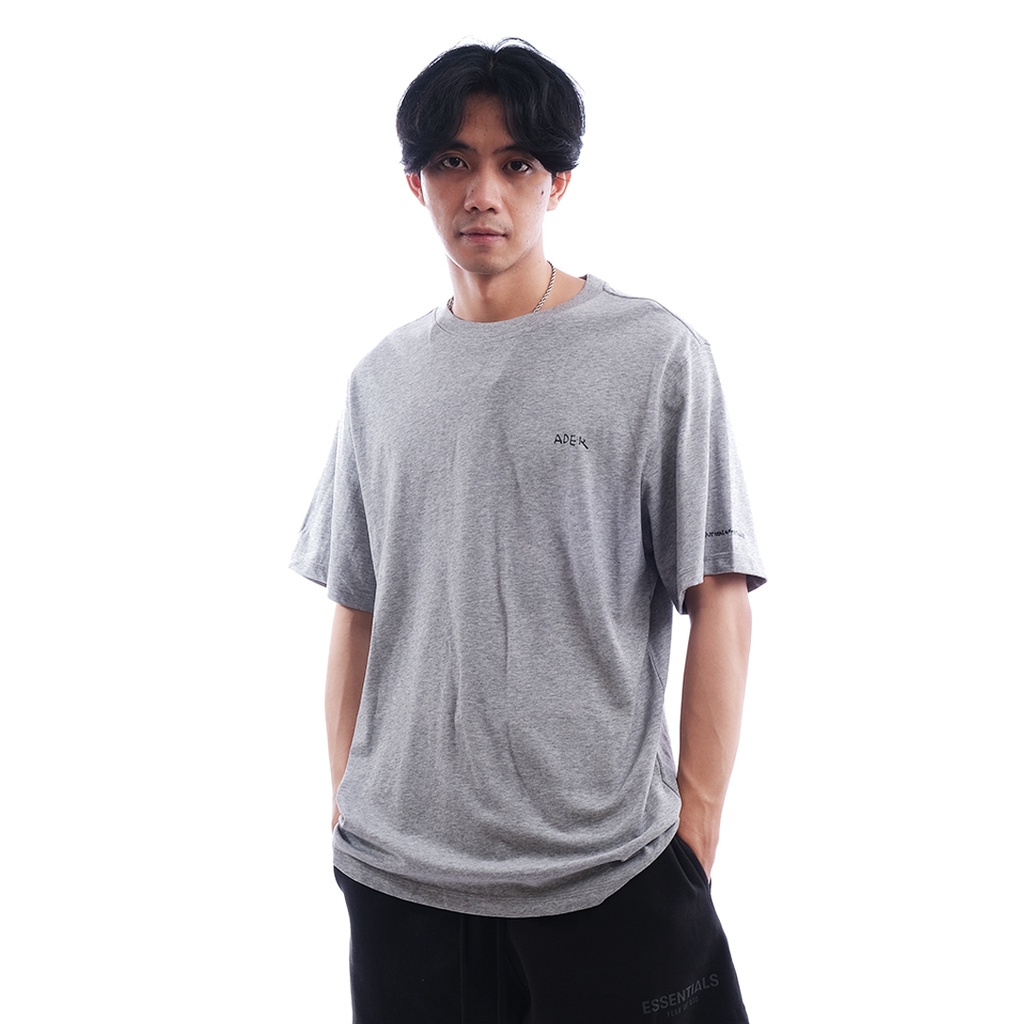 Ader Error Chest Logo T-Shirt Grey