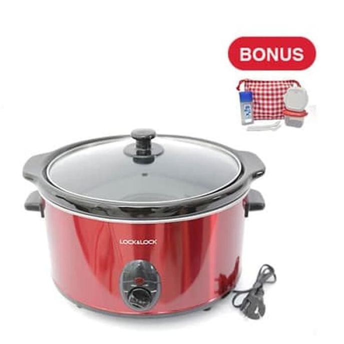 DISKON LOCK N LOCK Slow Cooker + Bonus 6 Pcs AT361