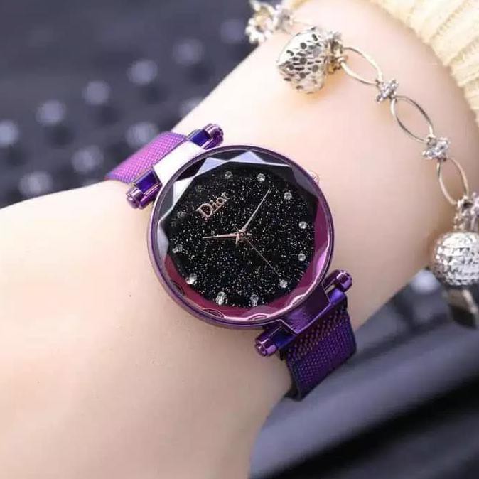 PENGIRIMAN CEPAT JAM TANGAN WANITA ORIGINAL✅ JAM TANGAN WANITA MURAH DIOR RANTAI MAGNET DIAMOND