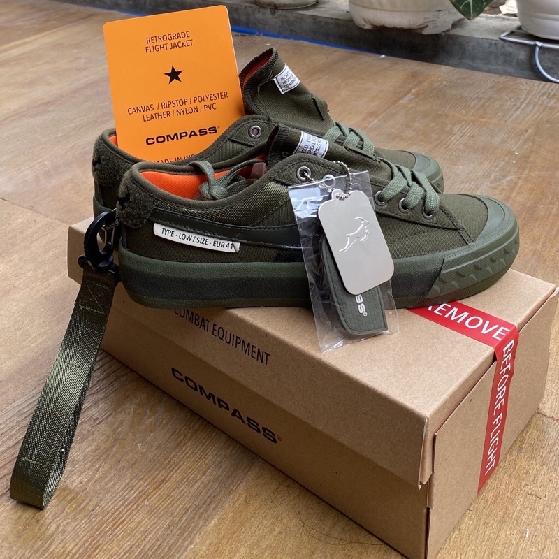 [100% ORIGINAL] Sepatu Compass x Flight Jacket / Smoking Kills x Fxxkingrabbits / Compass UnKL347 Re