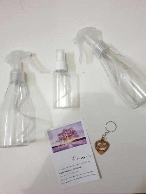 Botol Spray Transparan Multifungsi Bahan Plastik Untuk Membersihkan / Menyiram Tanaman