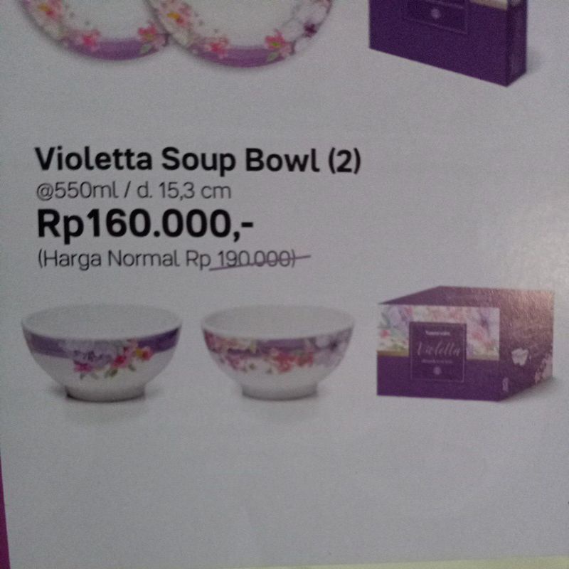 Violetta soup bowl