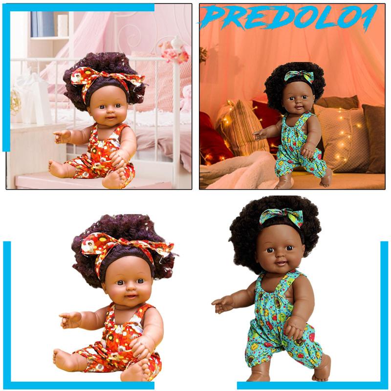 [PREDOLO1] Realistic Baby Doll with Speak Function DIY Curly Vinyl Baby Doll for Girl