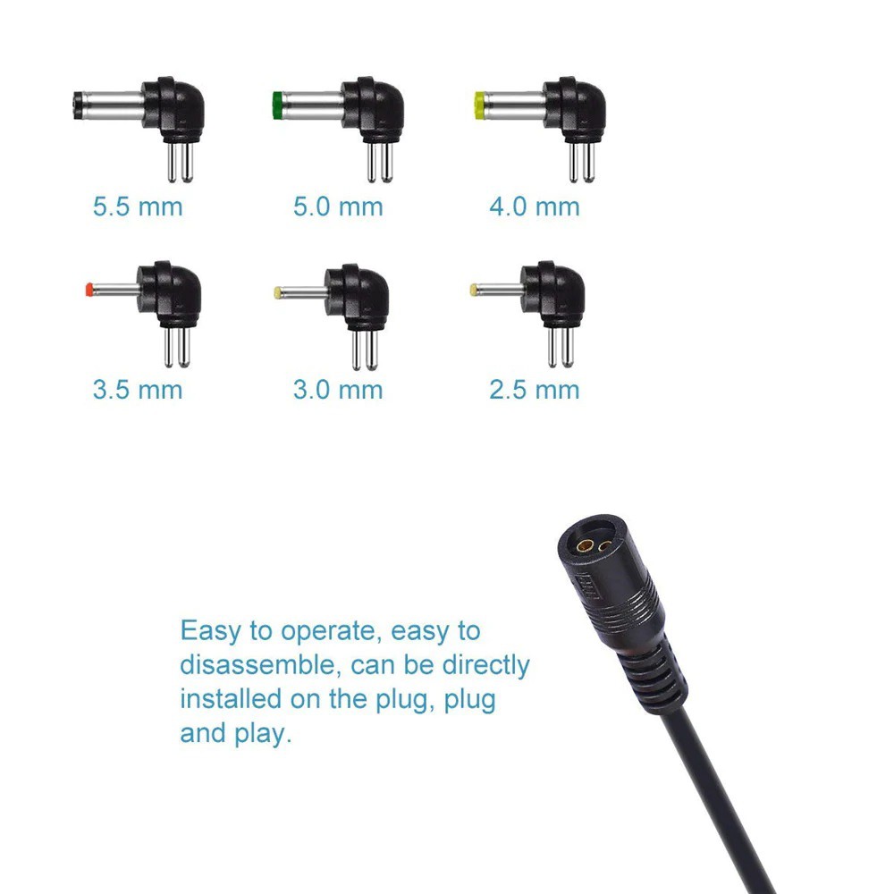 Universal AC Plug In Adjustable Adapter 30W with 2.1A Single USB Port - Adaptor Charger Universal