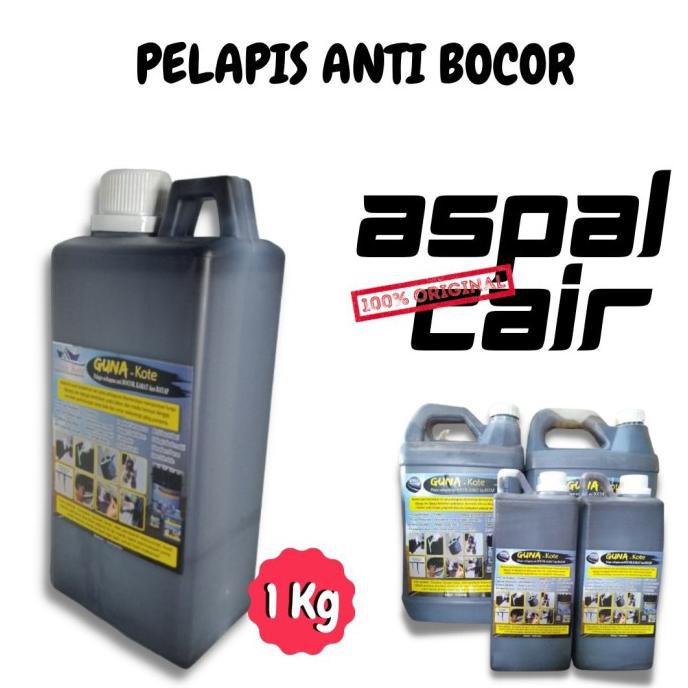 Aspal Cair ukuran 1 Kg Pelapis Anti bocor rembes Penambal Dak Beton Guna Kote