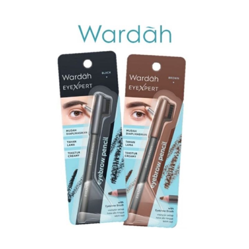WARDAH PENSIL ALIS Coklat/Hitam