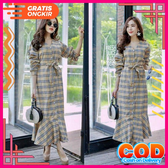 Dress Bunga / Dress Bunga Korea / Dress Floral Korea / Dress Wanita Bunga / Dress Floral Vintage / K