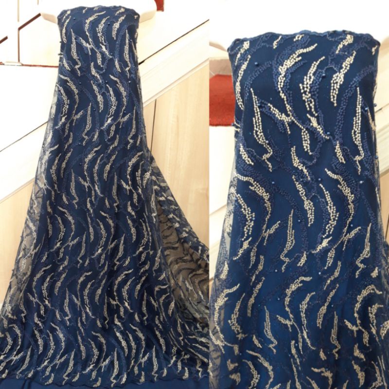 kain tile/Tulle Mutiara Tutton, kain brokat tile, tile mutiara, tile glitter,Tile bordir (harga 0.5 