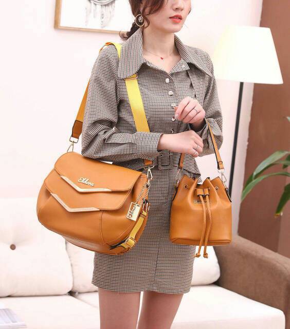 SALE Tas import ELDORA careel ES1156 2in1 set selempang wanita branded batam