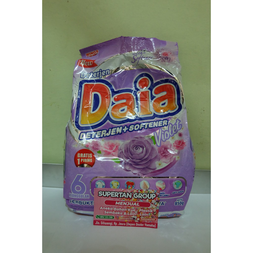DAIA DETERGEN BUBUK GRATIS PIRING 850 GRAM