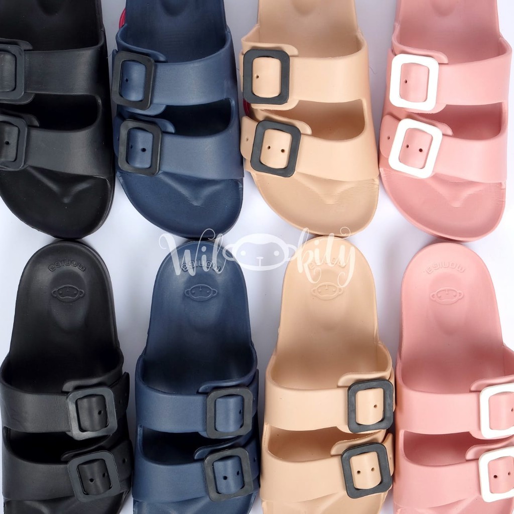 Sandal Flat Wanita 2 Strap Monobo Moniga 9