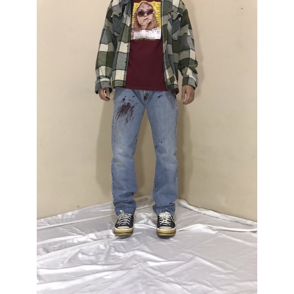 levis 501 straight fit painting original // levis second original