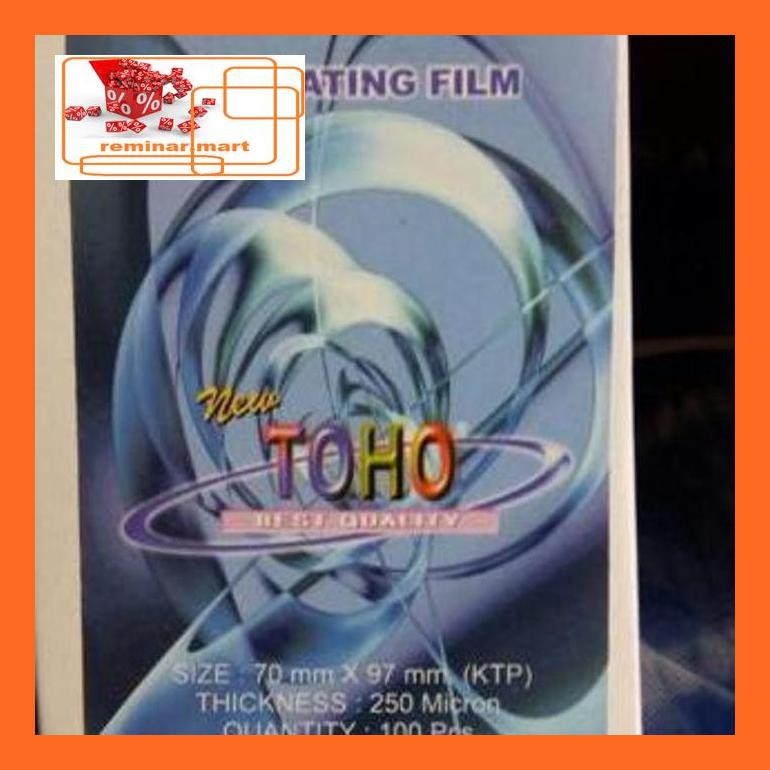 

474Srem Plastik Laminating Toho Ukuran Ktp Tebal 250 Mikron Atk Repjd80E