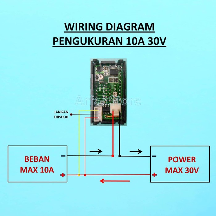 Dual Volt Amp Meter Digital Ampere Meter Voltmeter 10A 0-100V Ammeter