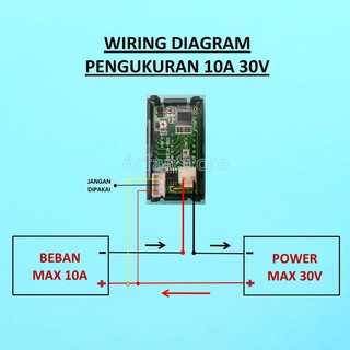 Dual Volt Amp Meter Digital Ampere Meter Voltmeter 10A 0-100V Ammeter