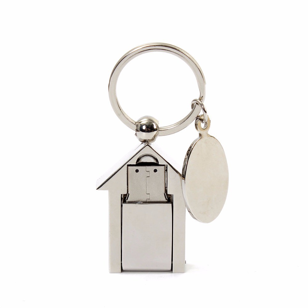 House Shape USB Flash Drive 8GB~1TB Metal Pen drive Waterproof U Disk Pendrive