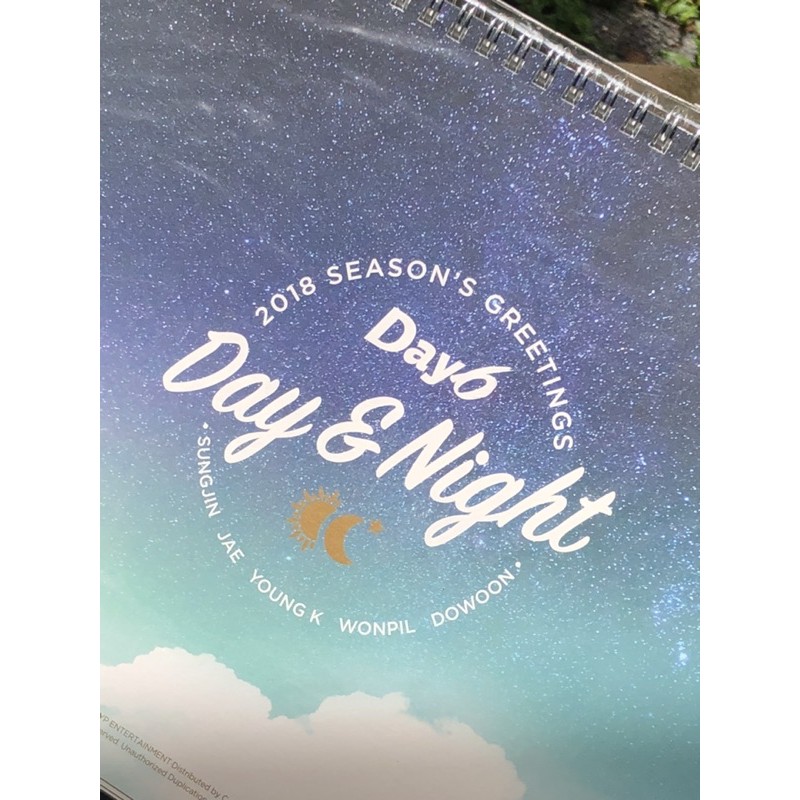 

DAY6 2018 SEASONS GREETINGS DAY & NIGHT CALENDAR