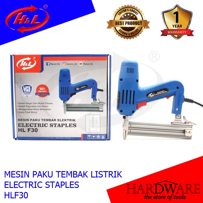 

H&L Mesin Paku Tembak Electric / Electric Staples HL F30