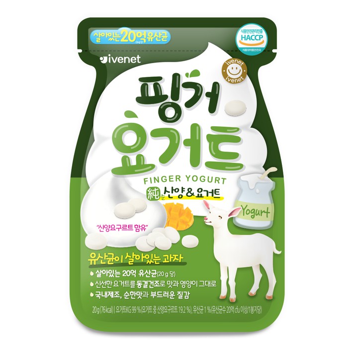 IVENET Korean Snack Finger Yogurt 20g