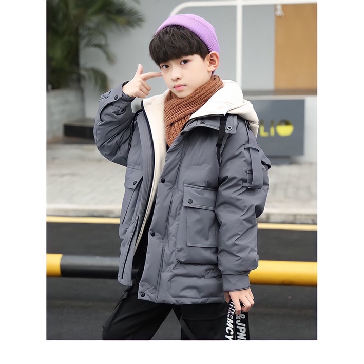 Kids padding coat winter Conan import hangat jacket anak boys boy cowok musim dingin naik gunung mantel padded