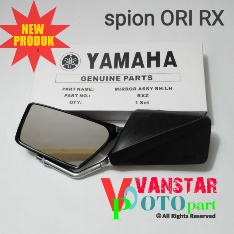 spion Yamaha Alfa champ RX king RXking rxs rxz ori orisinil gagang krom sepasang