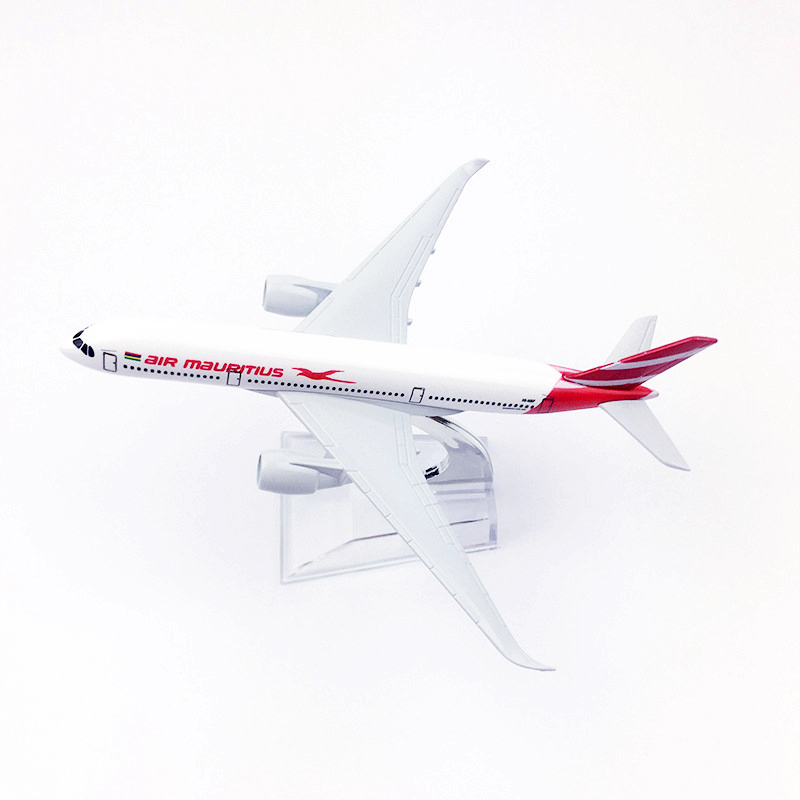 Mauritius A350 Model Pesawat Airbus 350 Diecast Bahan Metal Ukuran 16CM / 20CM