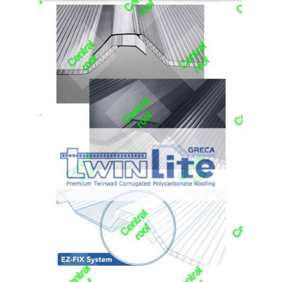 Atap transparan TWINLITE GRECA
