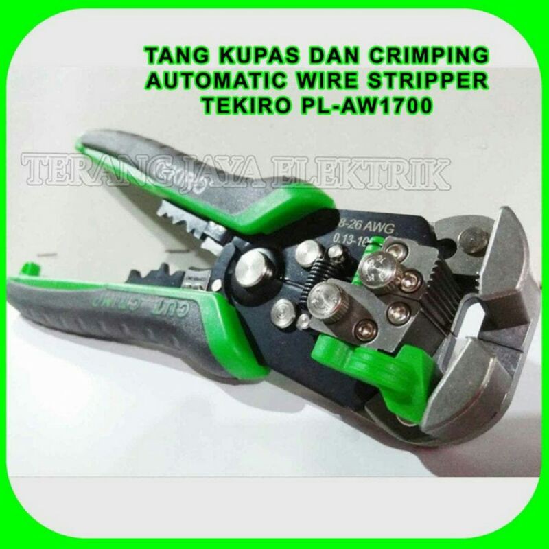 tekiro AW1700 tang pengupas kupas kabel tang crimping skun kabel automatic wire stripper