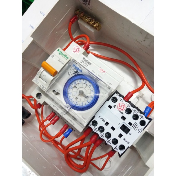 panel timer otomatis lampu 220vac panel timer theben sul181d