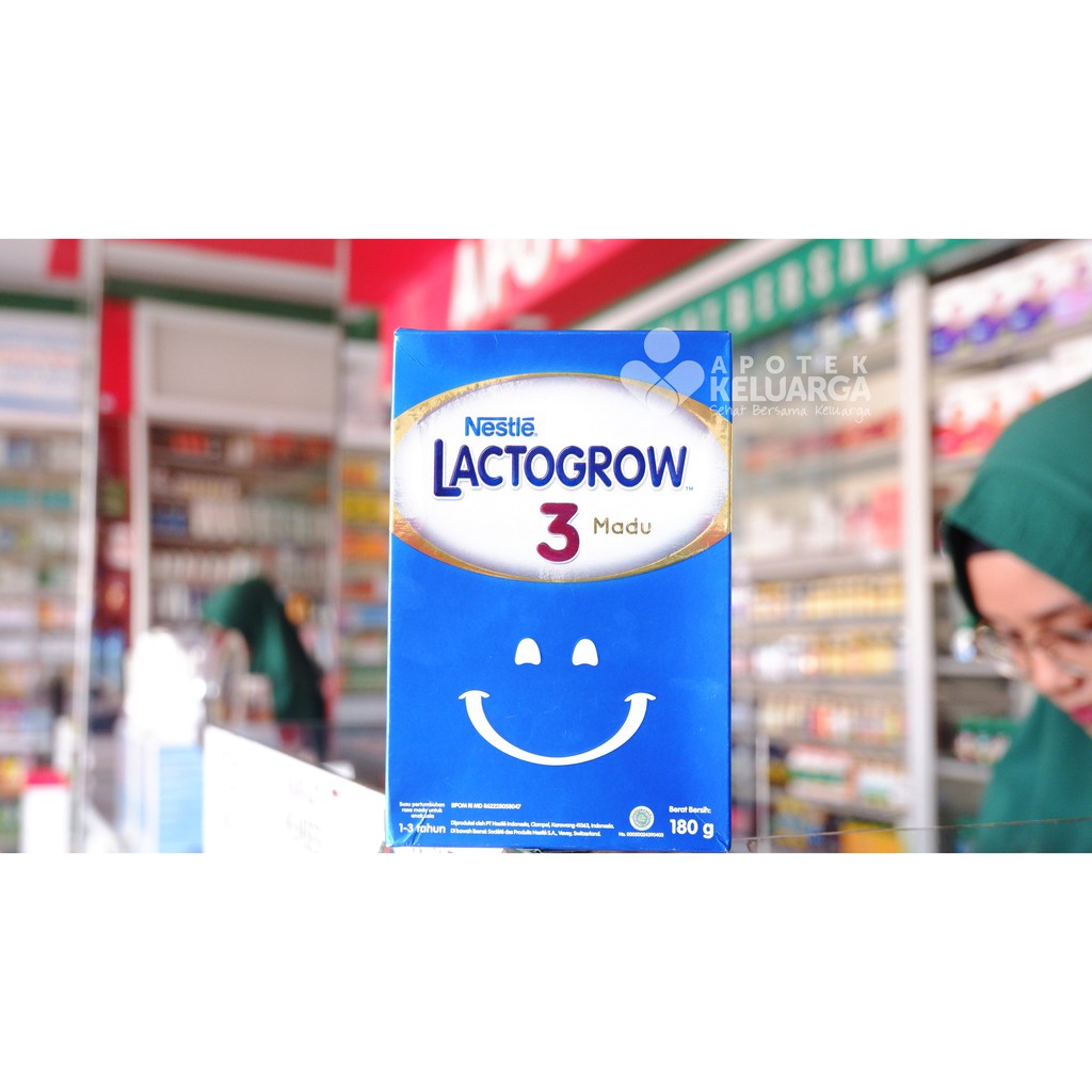 Lactogrow 3 Madu 180gr#susu balita 1-3 tahun#susu perkembangan balita